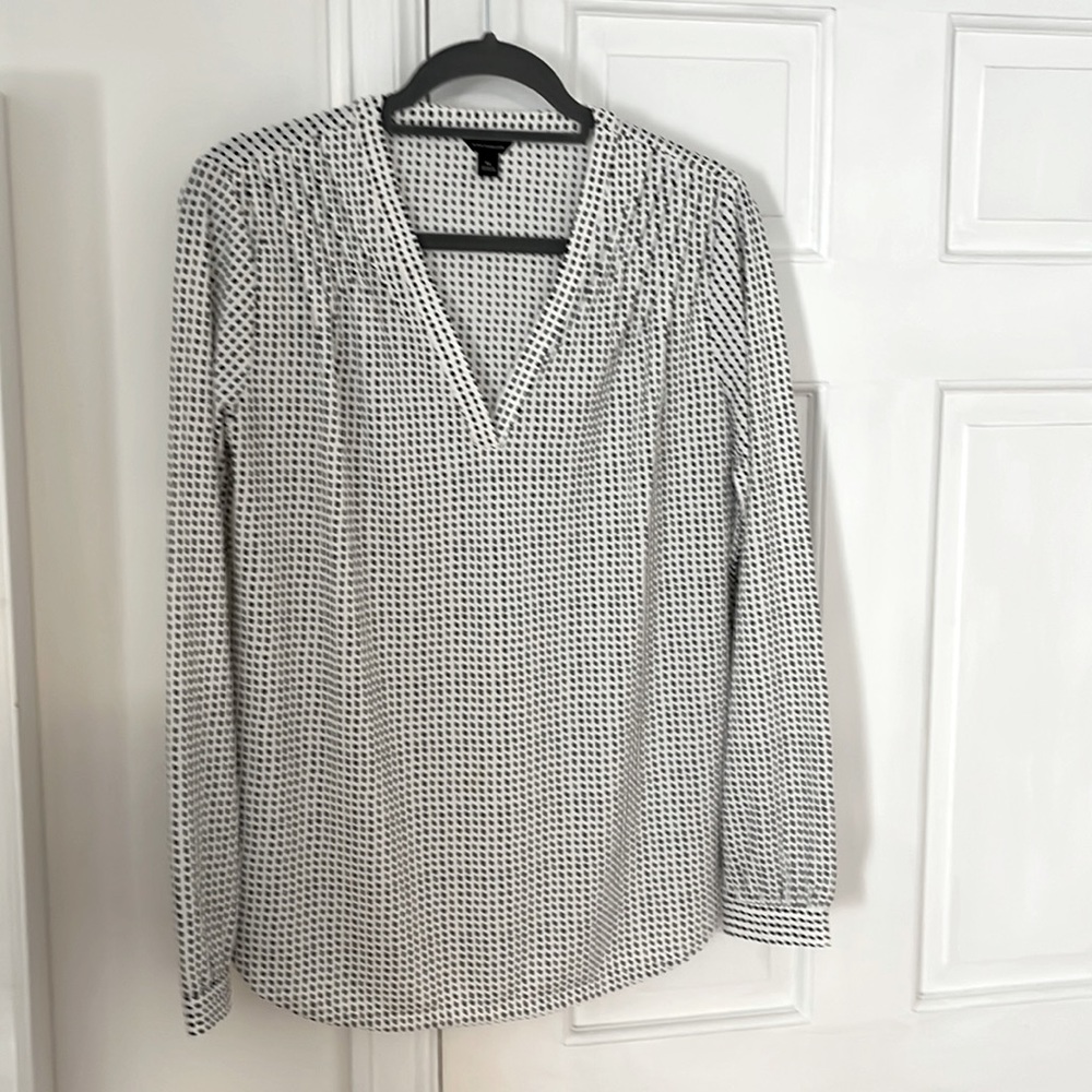 Ann Taylor, Medium, black and white blouse
